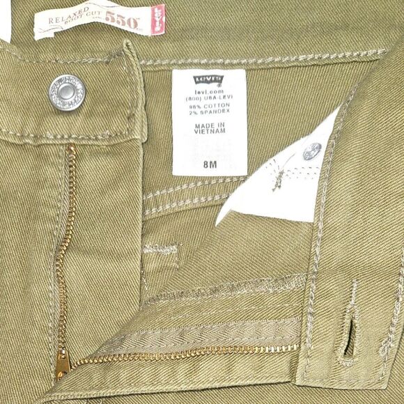 NEW LEVIS Relaxed Fit Boot Cut 550 Misses Levi's Jeans Size 8 - Picture 3 of 16